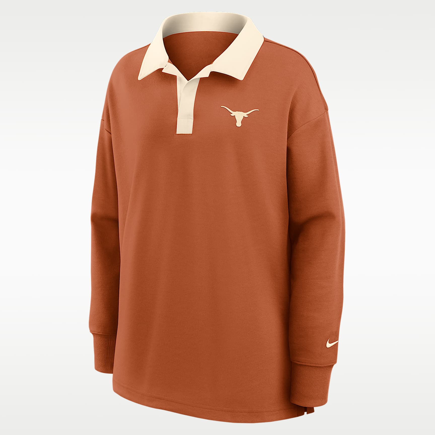 Texas Academic Women's Nike Dri-FIT Oversized Long-Sleeve Polo